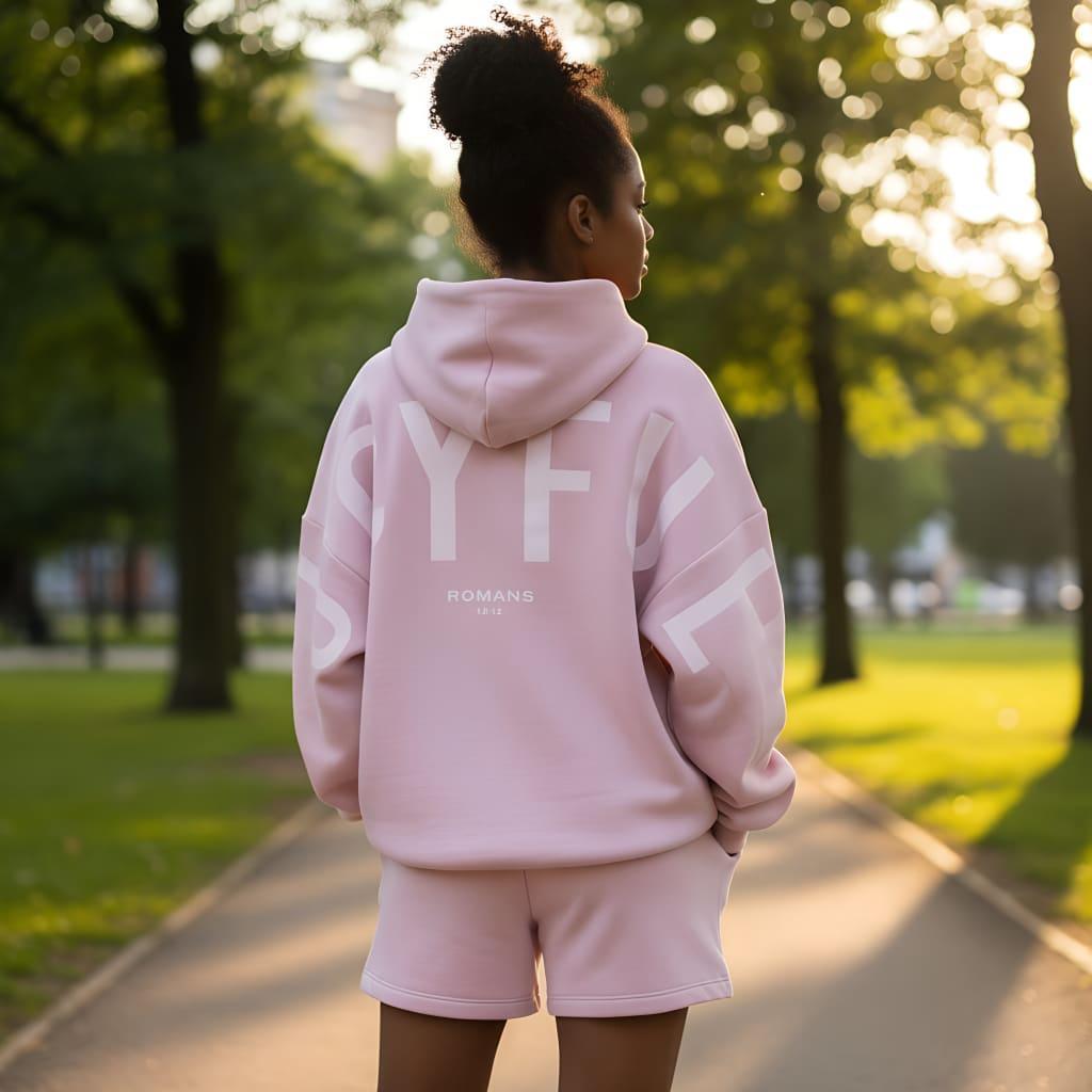 Unisex Loose Fit Letter Print Sweater