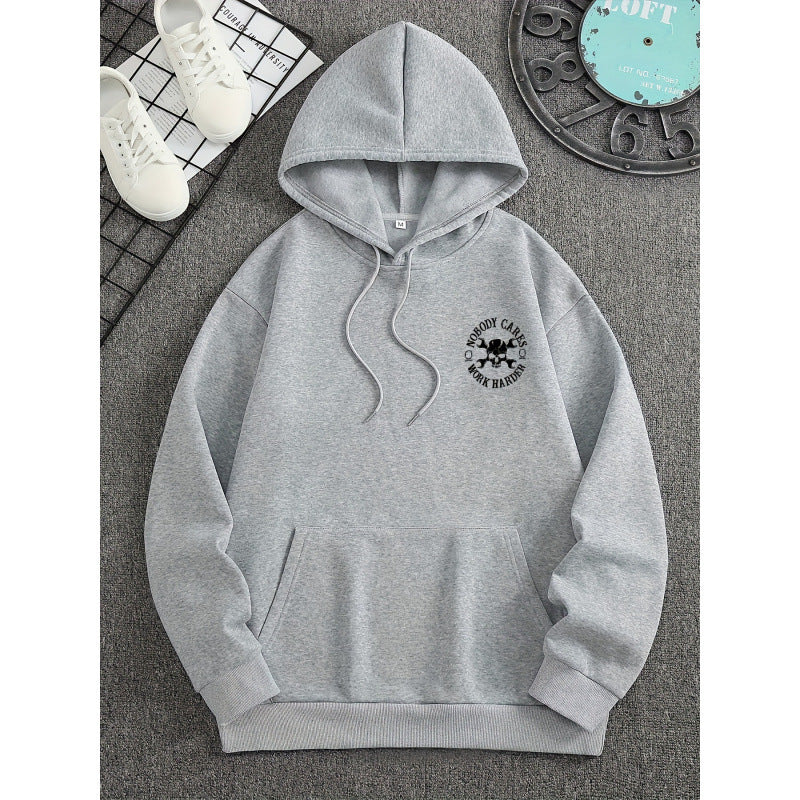 Casual Skull Graphic Hoodie for Men