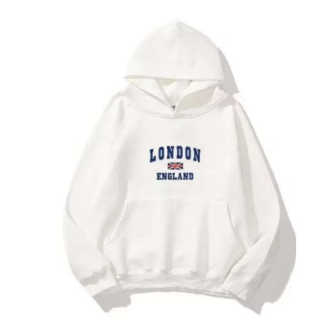 Men’s Double-Layer Hood Fleece-Lined Pullover – European Size